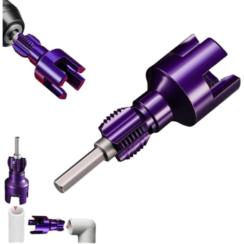 Double Function Spell Shank Pipe Threader For Half & 3/4 Inch Pipes Internal External Threading Tool With Leak Prevention Design