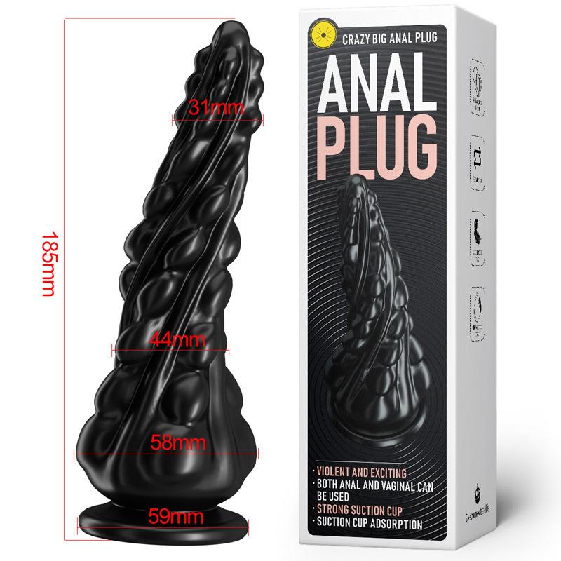 Flower Explosion Suction Cup Anal Plug for Men and Women with SM Backyard Masturbation Device Deformed Anal Plug Adult Sex Toys