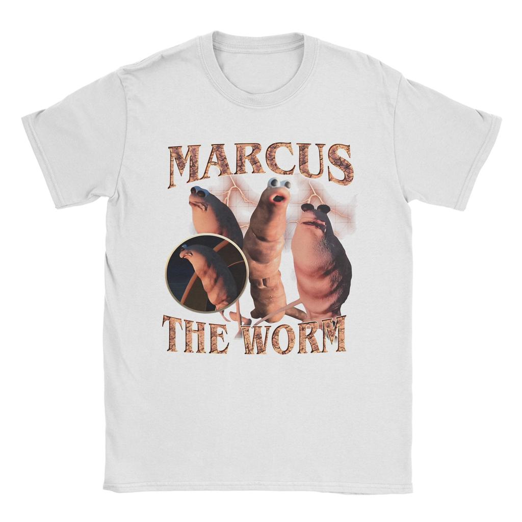 Marcus The Worm Funny Memes Merch Unisex T Shirts Cotton Tee Graphic Tshirt Clothes