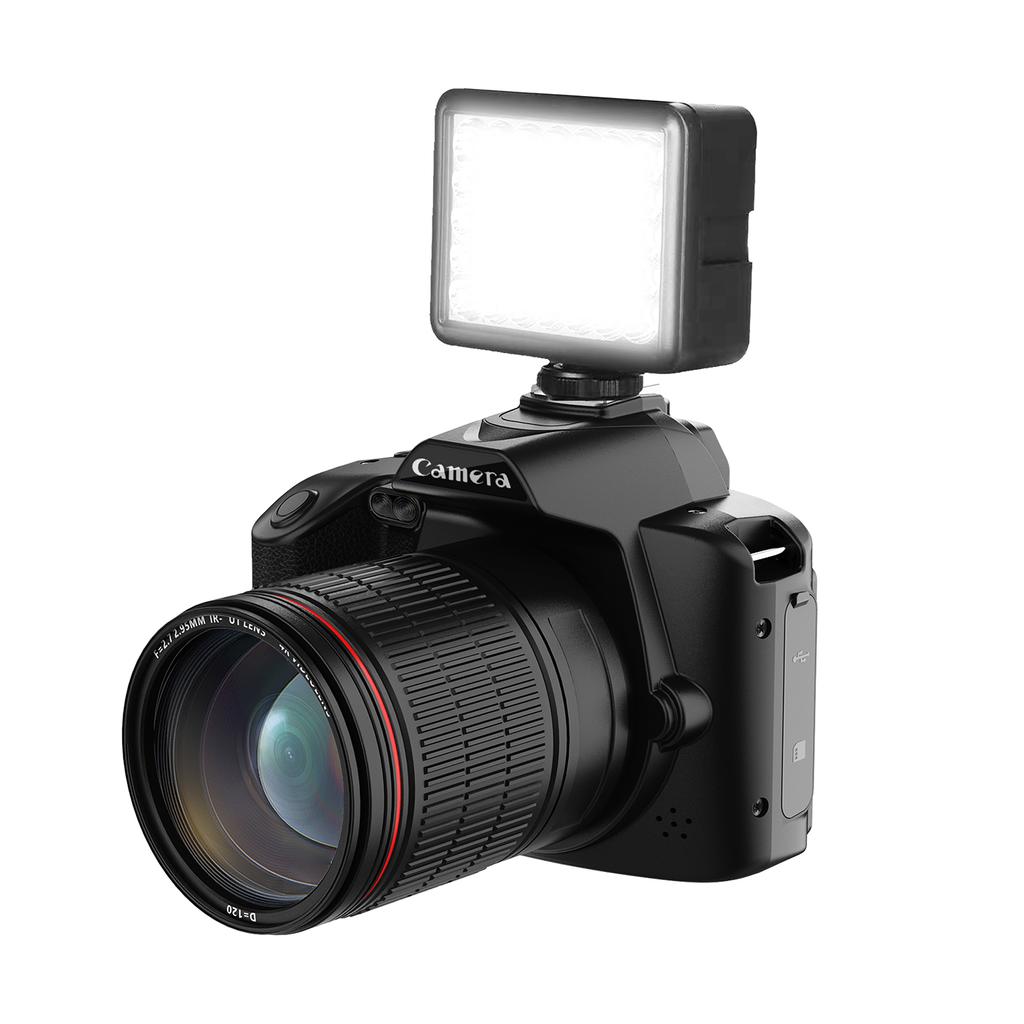 4K Digital Camera WiFi Digital Video Camera 64MP Dual Lens 3 Inch IPS Screen 16X Anti-Shake Zoom Night Vision Built-in Battery B