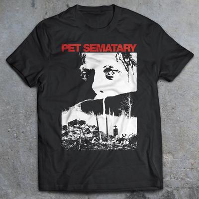 Maglietta Horror Film Pet Sematary 1989, Maglietta Horror Anni '80, T-shirt Unisex