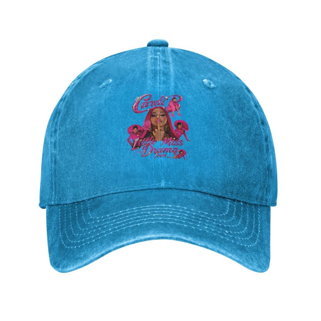 Cardi B  Am I the Drama  Fan Tour   Vintage Distressed Baseball cap High CostPerforUnisexce People With Big Heads Hat