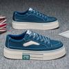 Shoes spring new student versatile breathable canvas shoes platform wear-resistant large size sports shoes
