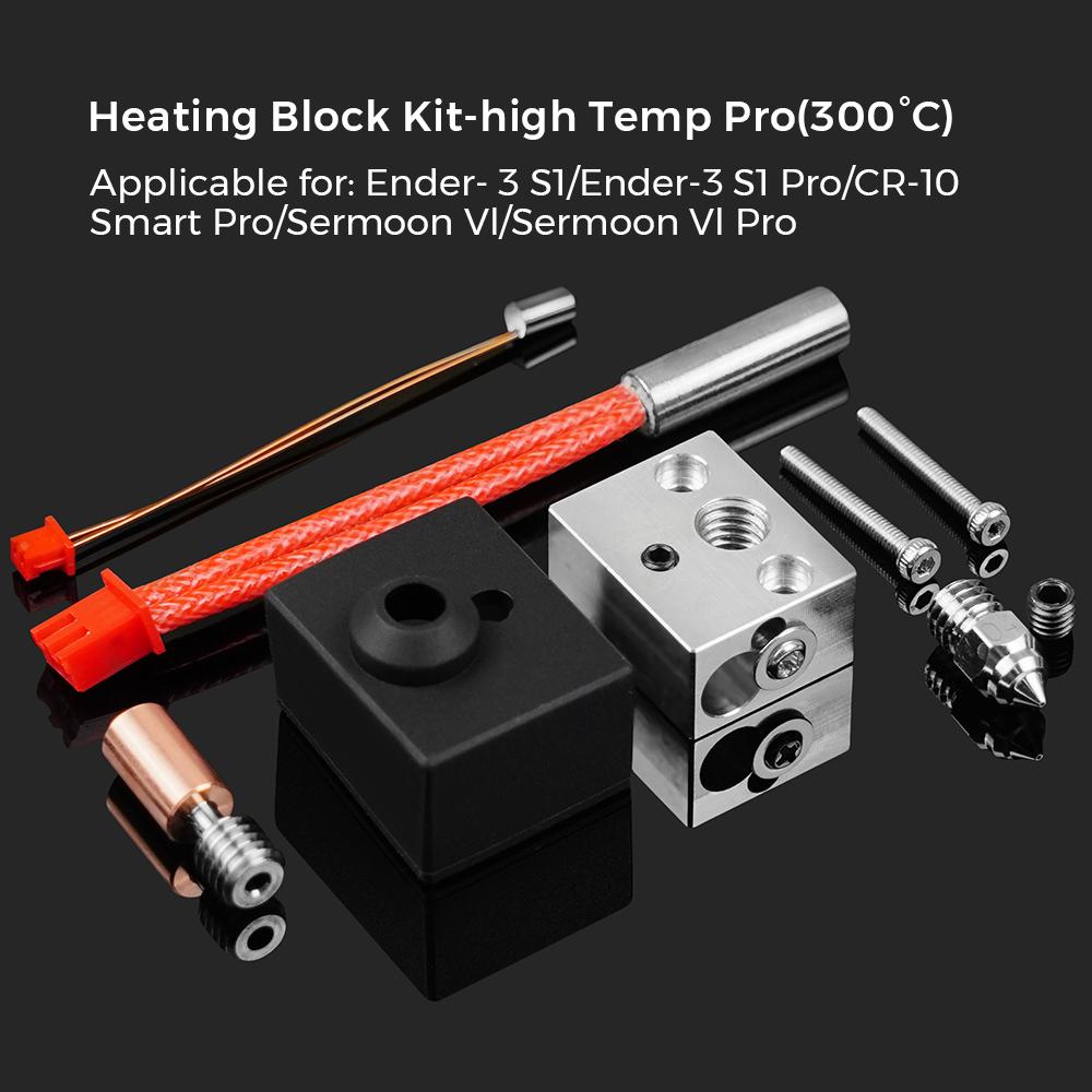 Upgrade Hotend Kit 300° for CREALITY Ender 3 S1/S1 Pro/CR-10 Smart Pro/Sermoon V1 Bimetal Heat Break Throat 3D Printer Parts