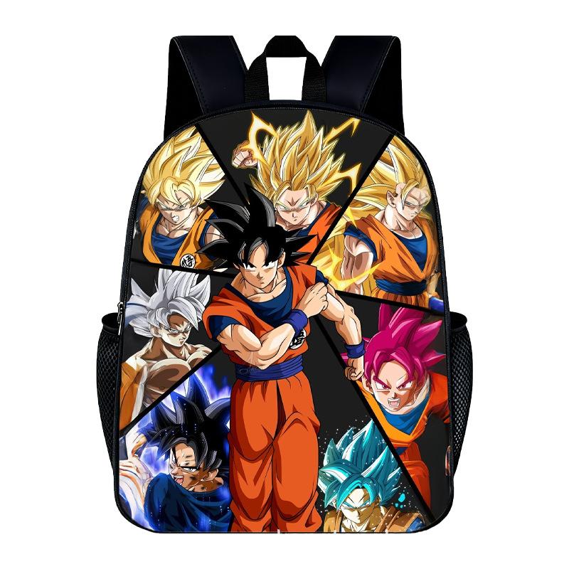 DragonBall Backpack Son Goku Goten Vegeta IV Cartoon Character Print Schoolbag Lightweight Large Capacity Student Backpack Gifts