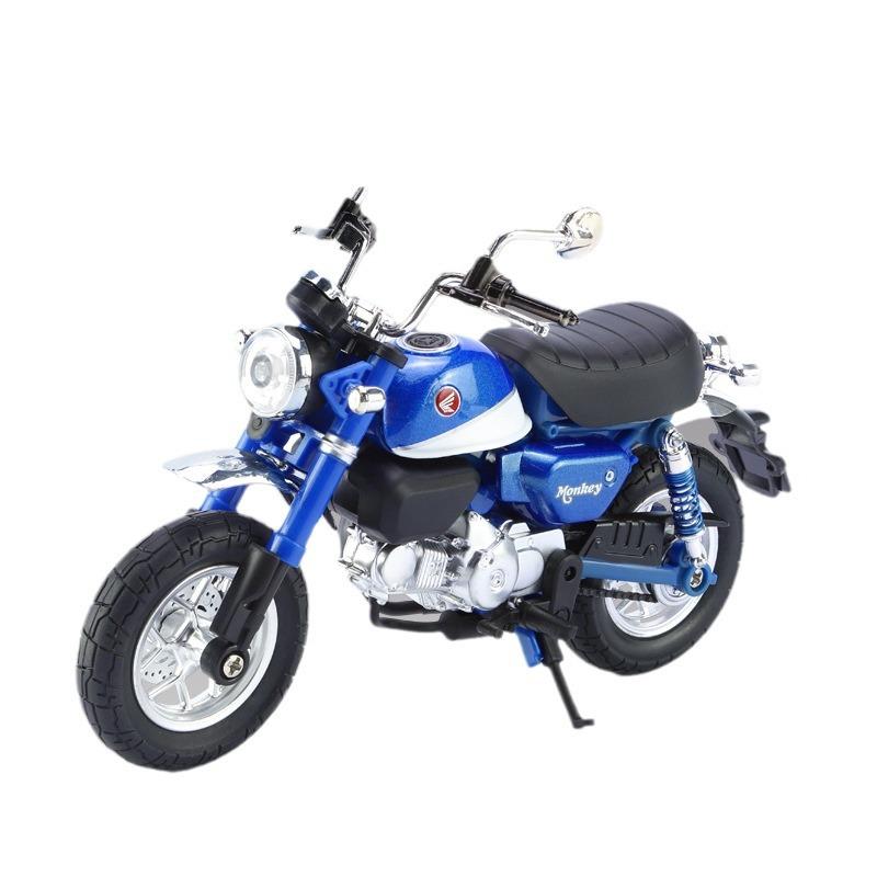1/12 Honda Monkey 125 Alloy Racing Cross-country Motorcycle Model Metal Street Motorcycle Model Sound Light Childrens Toys Gifts
