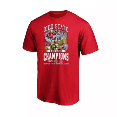 111th Rose Bowl Game Champions Ohio State Beat Oregon New Edition T-Shirt 2025 Unisex T-Shirt