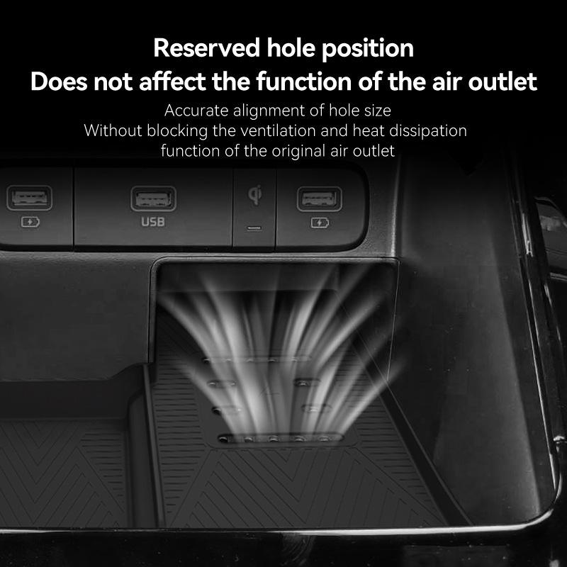 Suitable for 21-25 Sorento Sorento Silicone Wireless Charging Box Pad for Car Anti-slip Pad for Car Charging Pad