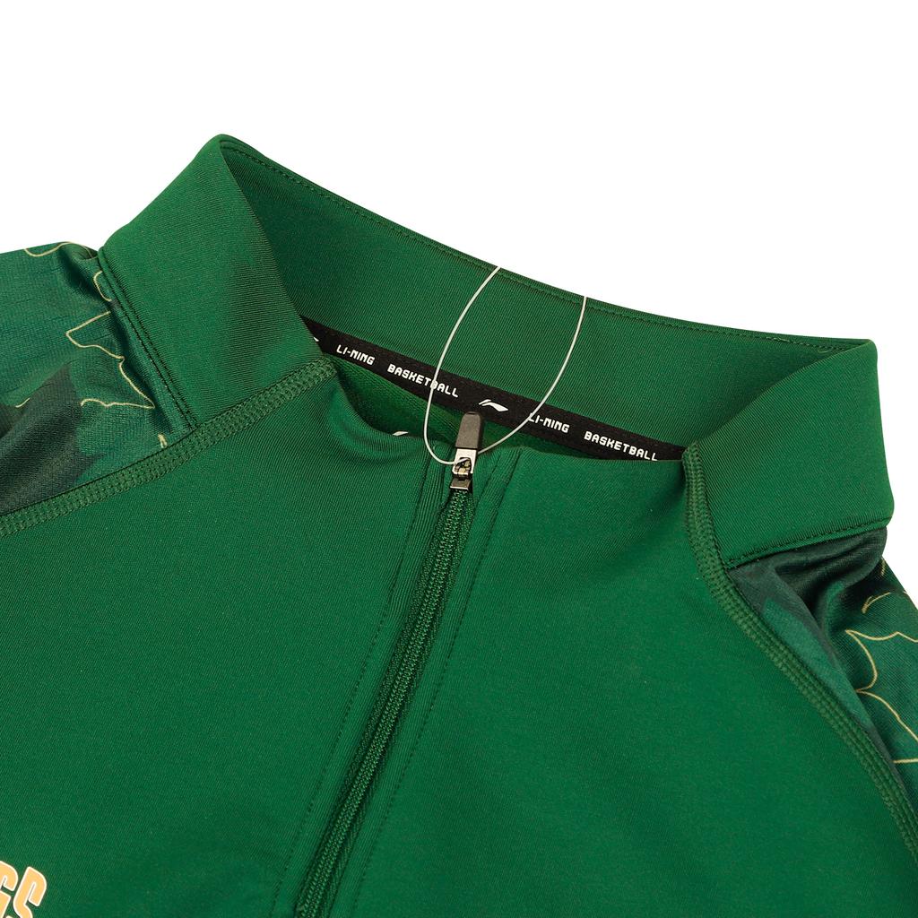 Li Ning CBA Serie Locker Atmungsaktiv Lässig Amerikanisch Schnelltrocknend Langarm T-Shirt Spielerversion Saison 25-26 Nanjing Team Unisex Oberteile ATLV473-1