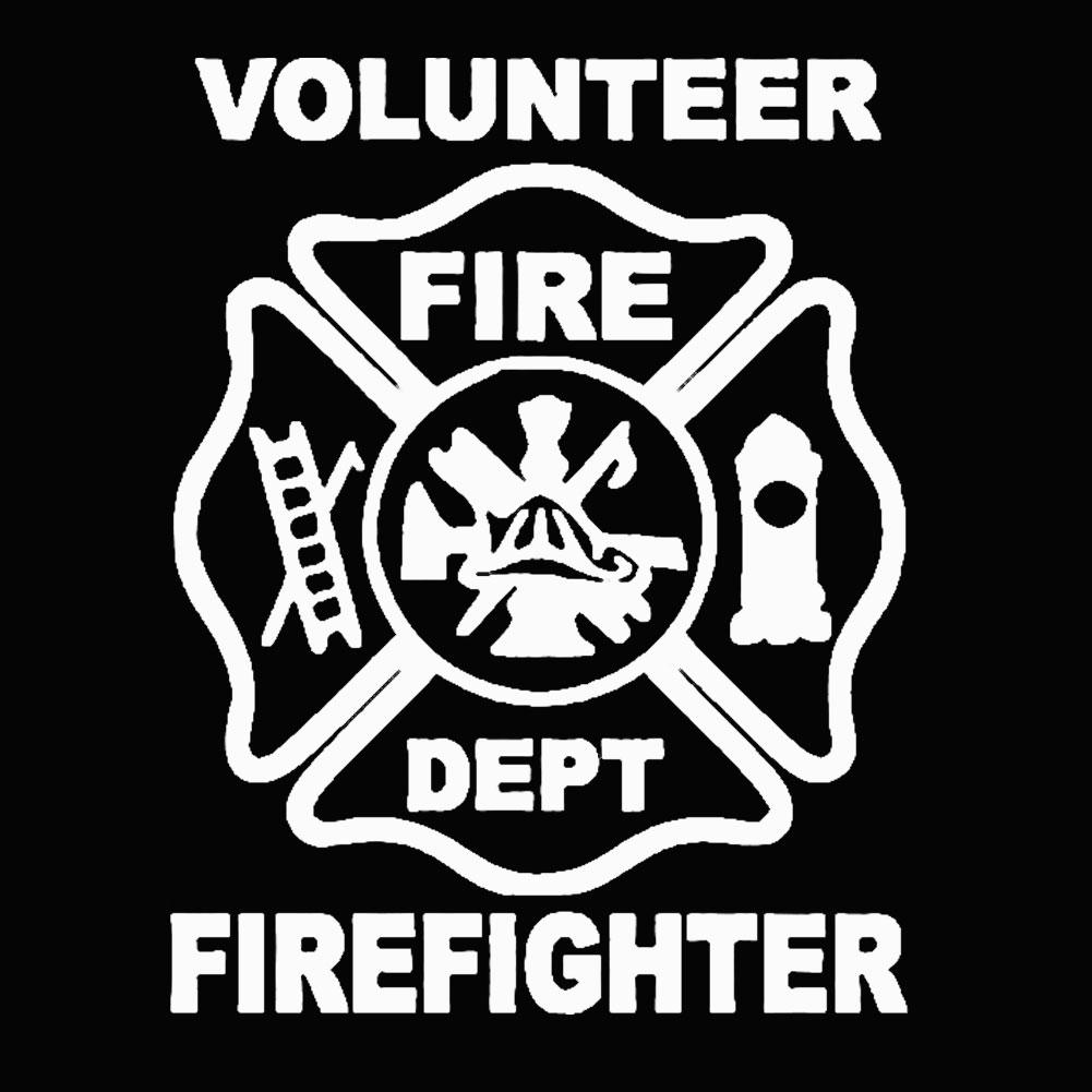 

DYS Auto Shop Volunteer Firefighter Автомобільний кузов вікна світловідбиваючі наклейки наклейка декор