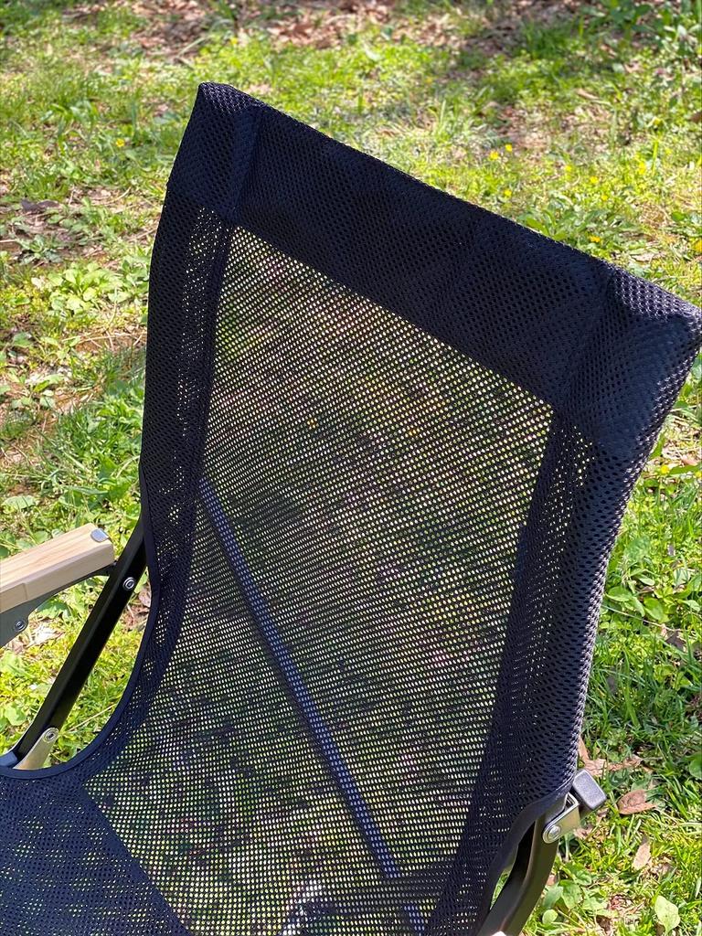 Snow Peak Mesh Low Chair 30 Rich Black LV-110M-RB