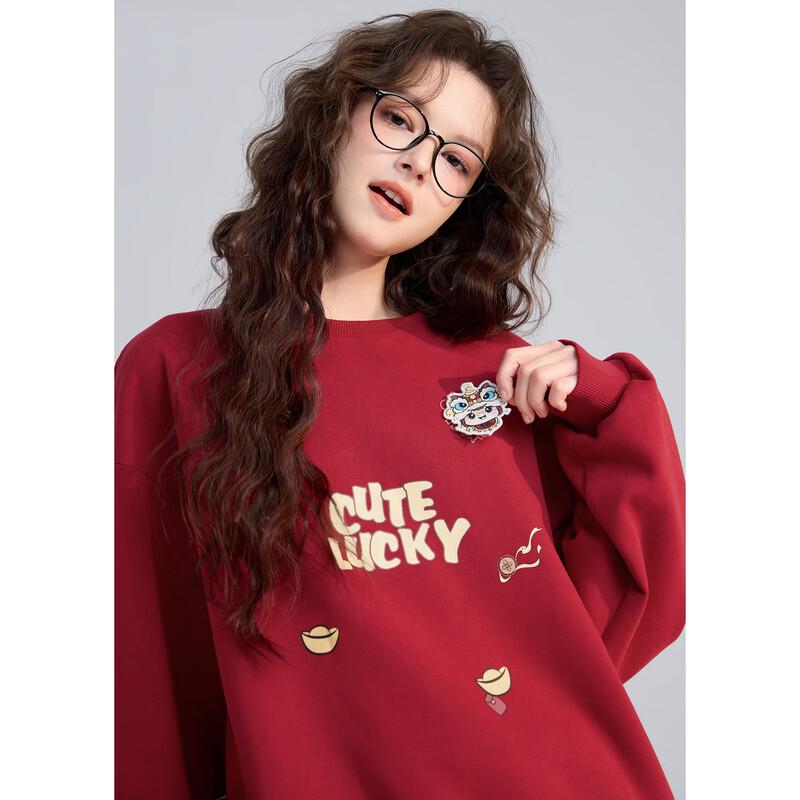 TonLion 2026 Spring Women's Patterned Crew Neck Sweatshirt