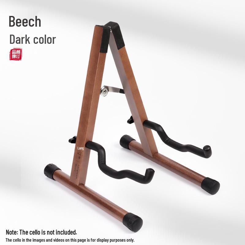 Langting Beech Wood Universal Folding Cello Stand for Home Display