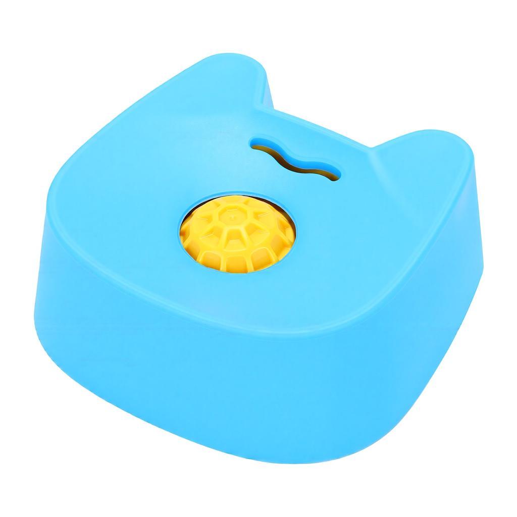 Slow Feeder Dog Bowls Rolling Ball Dog Lick Bowl Dog Enrichment Toy for Liquid Treat Wet Food Black