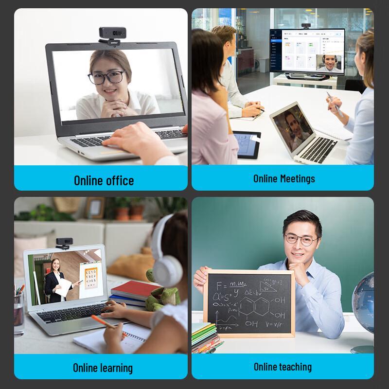 Aoni 4K UHD Fixed Focus Webcam