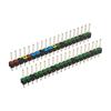 Raspberry Pi Pico Color Pin Header, Single Row, 20-Pin, 2.54mm Pitch (2-Pack)