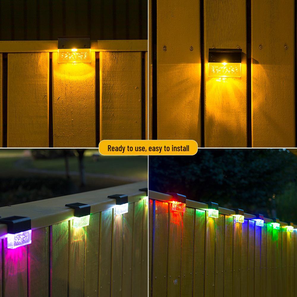 Outdoor Solar Step & Railing Light: Decorative LED for Garden, Ladder, Fence & Wall