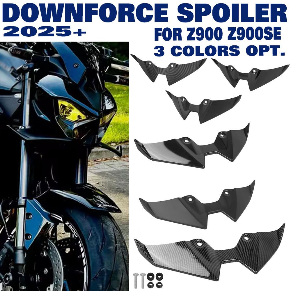 For Kawasaki Z900 Z900SE 2025+ Front Lip Spoiler Wind Wing Cover Aerodynamics Fairing Winglets Z 900 SE Downforce Spoilers kit