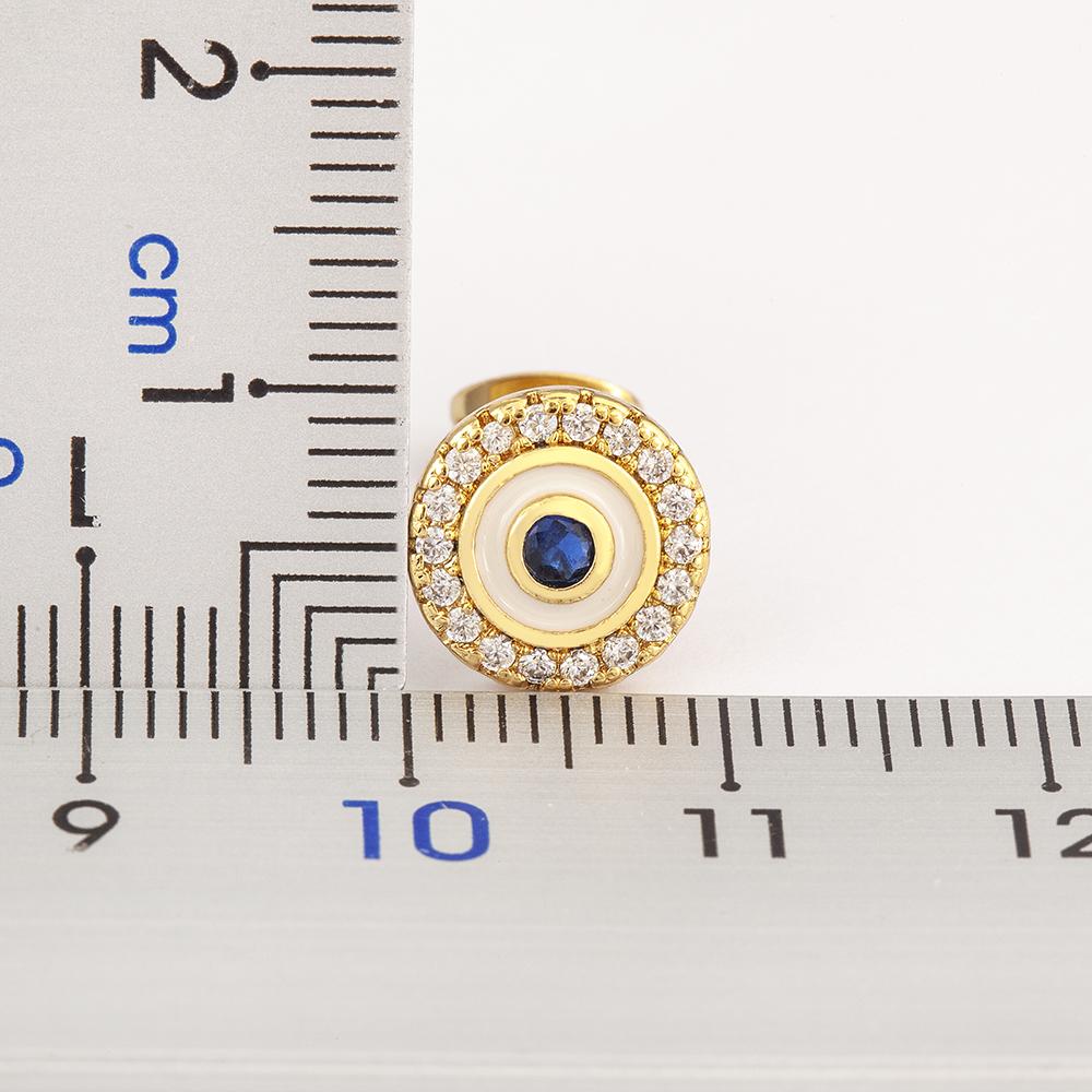 Nidin Modische Glücksbringer-Ohrstecker mit bösem Blick, funkelnden Zirkonia-Kristallen, für Damen, Persönliches Design, Ohrschmuck, Geschenke