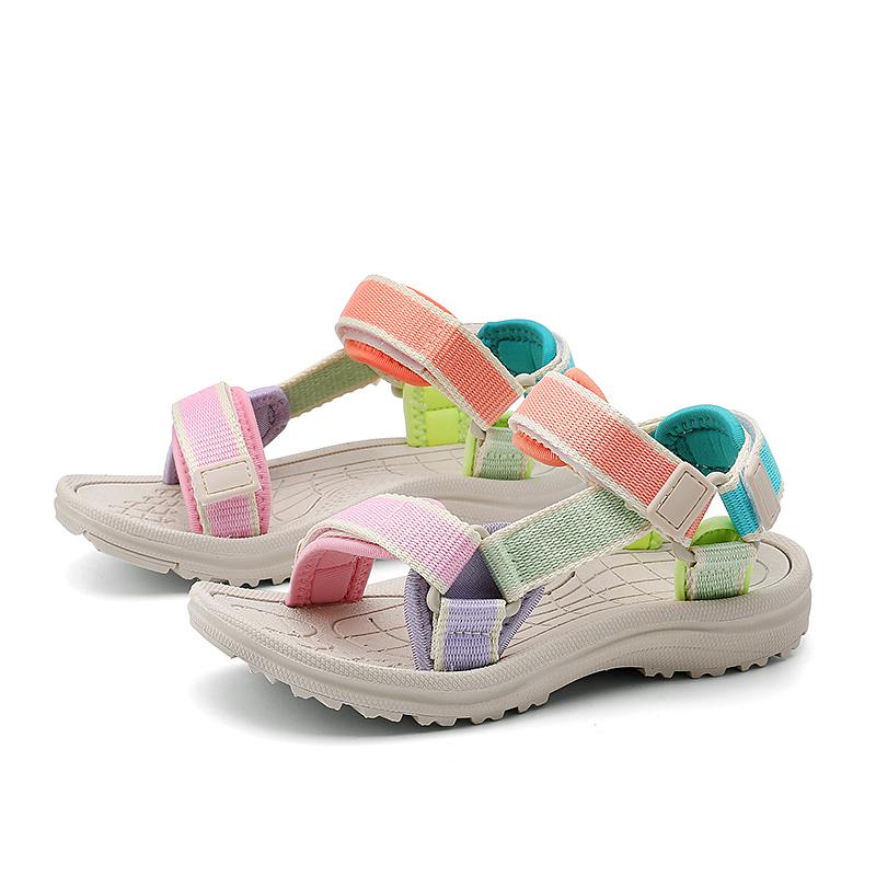 

Summer Breathable Sport Sandals for Girls Casual Children Beach Shoes Kids Soft Sole Comfortable Open Toe Sandals 30