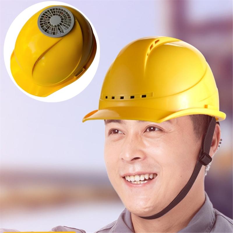 Adjustable Safety Helmets High Strength Railway Rechargeable Protective Helmets for Use In Heat Intensive Jobs