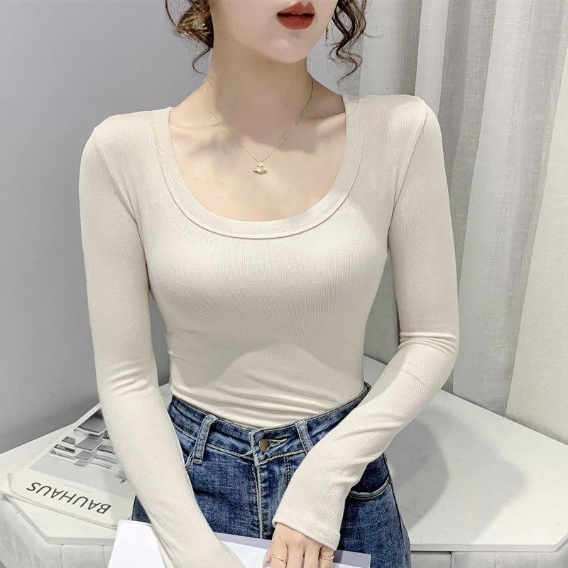 Cotton U-neck Undershirt Women's Top