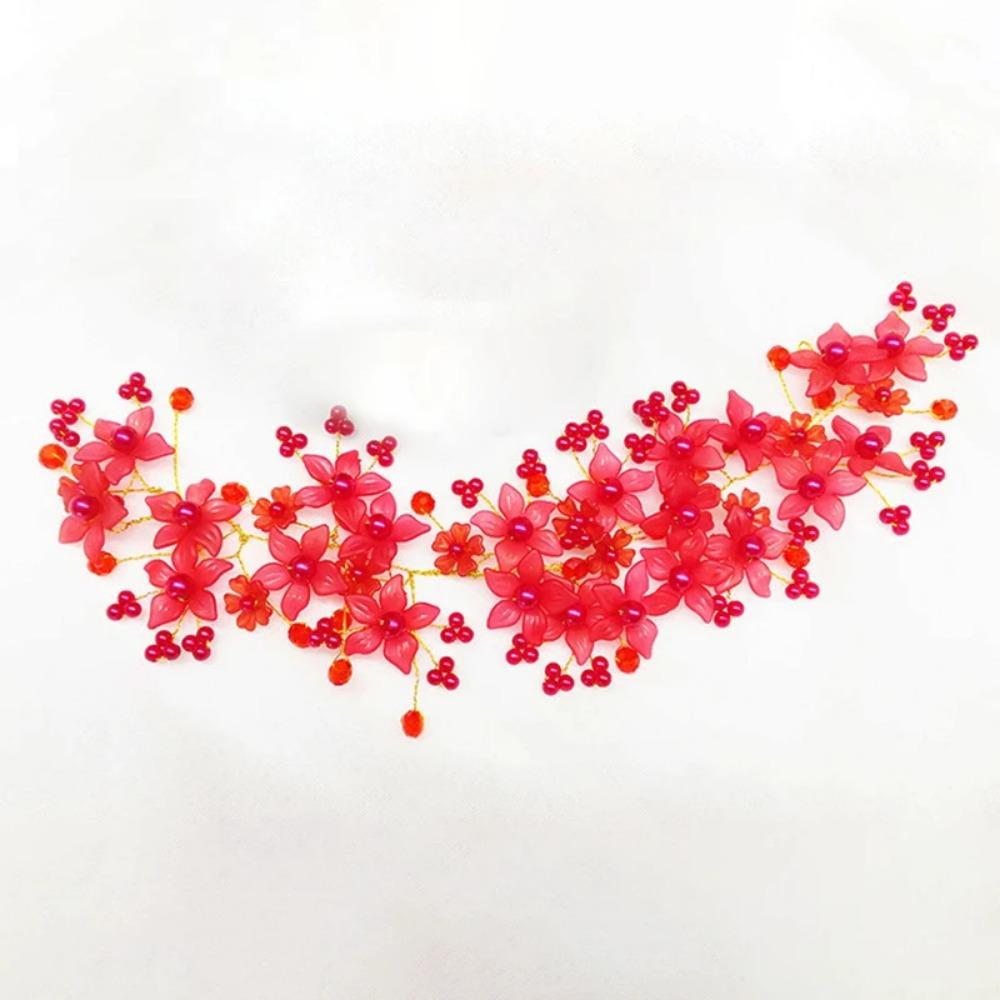 Fairy Wedding Headdress Elegant Flower BarrettesBridal Headwear Flower Barrettes Hair Accessories