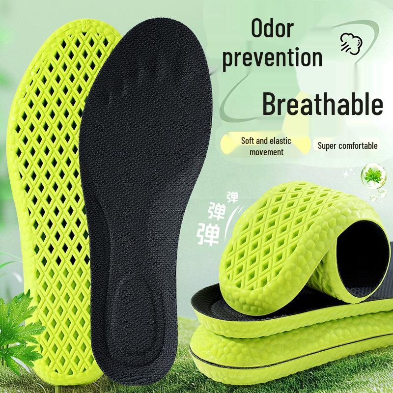 Insole Soft Cushion Sports Shoe Insert - Breathable, Sweat-Absorbing, Anti-Odor, Summer Thin, Long-Lasting Fragrance
