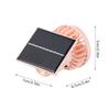 1pc Solar Powered Portable Hand Clip Fan USB Rechargeable Mini Fan Clip On Air Cooling Fan For Summer Outdoor Hiking Camping