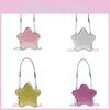Solid Color Fashionable Star Shaped Glossy Children Casual Shoulder Chain Bag