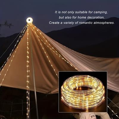 Lanterne de camping d'extérieur, longueur 8 mètres, 1 pièce, lampe LED décorative, lampe de tente portable