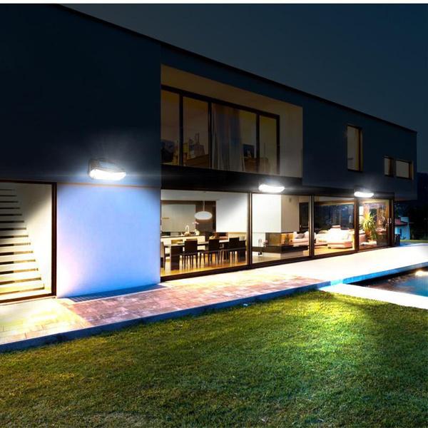 126SMD Outdoor Solar Lights Motion Sensor Security Light with 3 Lighting Modes, 5 Lighting Sides, 270°Wide Angle