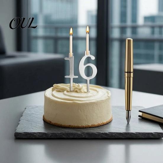 Metall-Zahlenhalter für Geburtstag 10 Stück Wiederverwendbares Kerzenset, 0-9 Digitale Kuchen-Abschlussfeier Stützständer, Topper-Dekoration Geburtstag, Hochzeit,