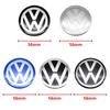 For VW 4PCS Car Wheel Center Hub Cap Logo Sticker Emblem Badge Cover For VW Volkswagen Polo Golf Passat Tiguan Jetta Touareg Magotan EM1