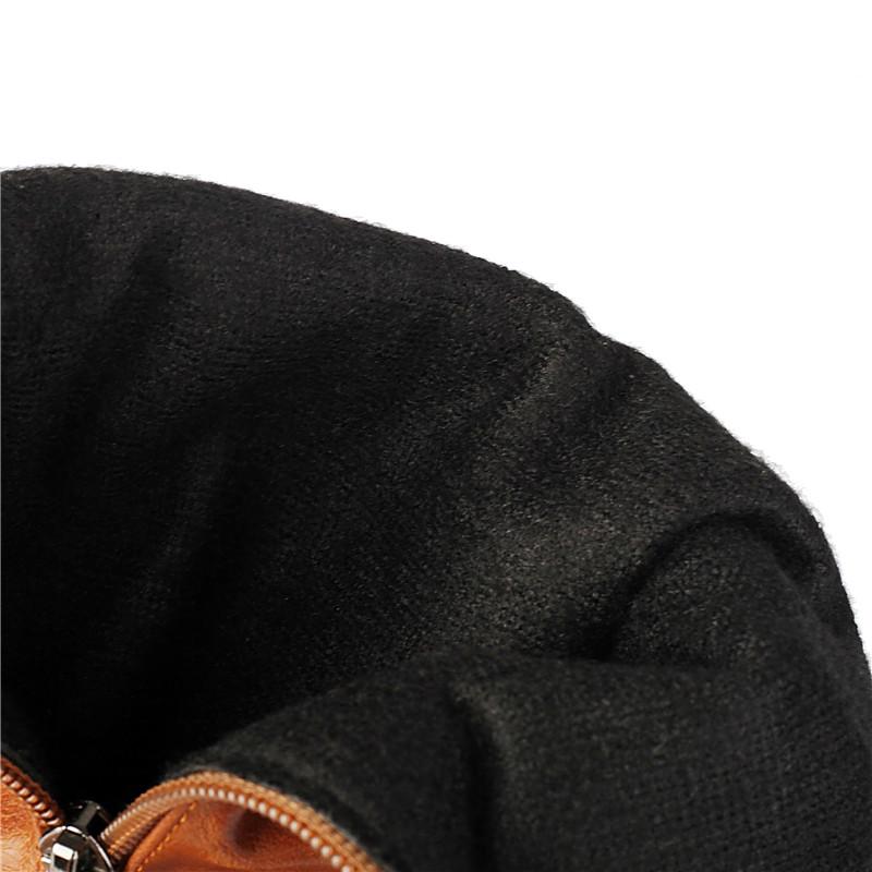 Women's High-heeled Boots Autumn and Winter New Simple Temperament Solid Color Large Size Versatile Medium Boots