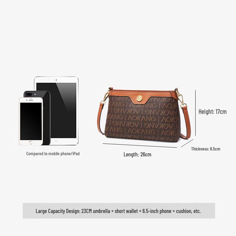 Aokang Women's Trendy Retro Crossbody Bag