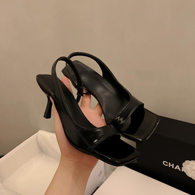 Sommer Gladiator Damen Sandalen Mode Eckige Zehe Stripper Party Schuhe Damen Elegant Hoher Absatz Sandalen