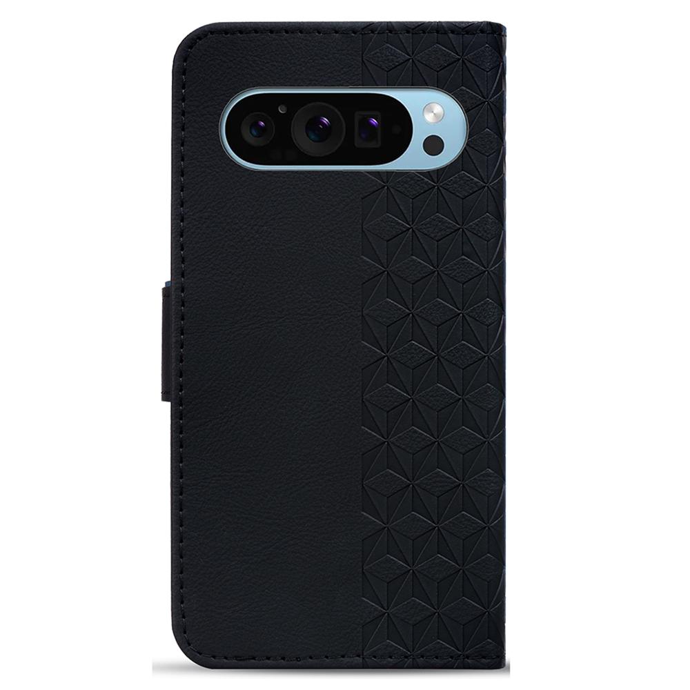 For Google Pixel 10 Pro XL/9 Pro XL Case Rhombus Pattern Leather Wallet Phone Cover