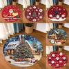 Festive Snowflake Christmas Tree Pattern Rug Soft Floor Mat for Living Room Bedroom Winter Holiday Home Decor Carpet