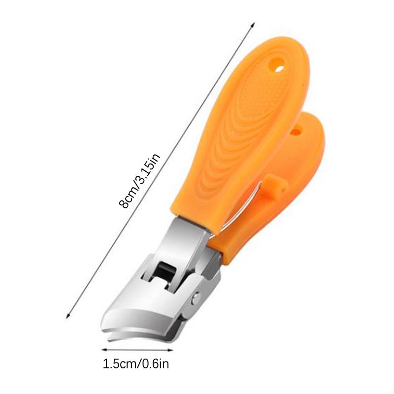 Large Jaw Openning Nail Clipper Thick Hard Slanted Nail Cutter Stainless Steel Manicure Tools Toe Cutter Trimmer Anti-Splash