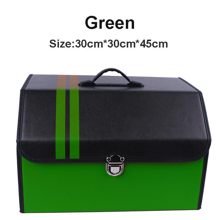 O SHI CAR Organizer Pu Leather Storage Bag Pp Board Collapsible Organizer In the Auto Customized Logo Waterproof Storage