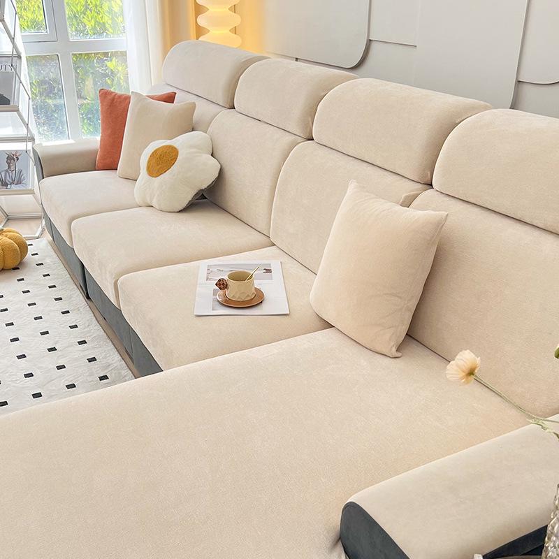 Universal Non-Slip Chenille Sofa Cover - Thick & Cozy for Winter 2024
