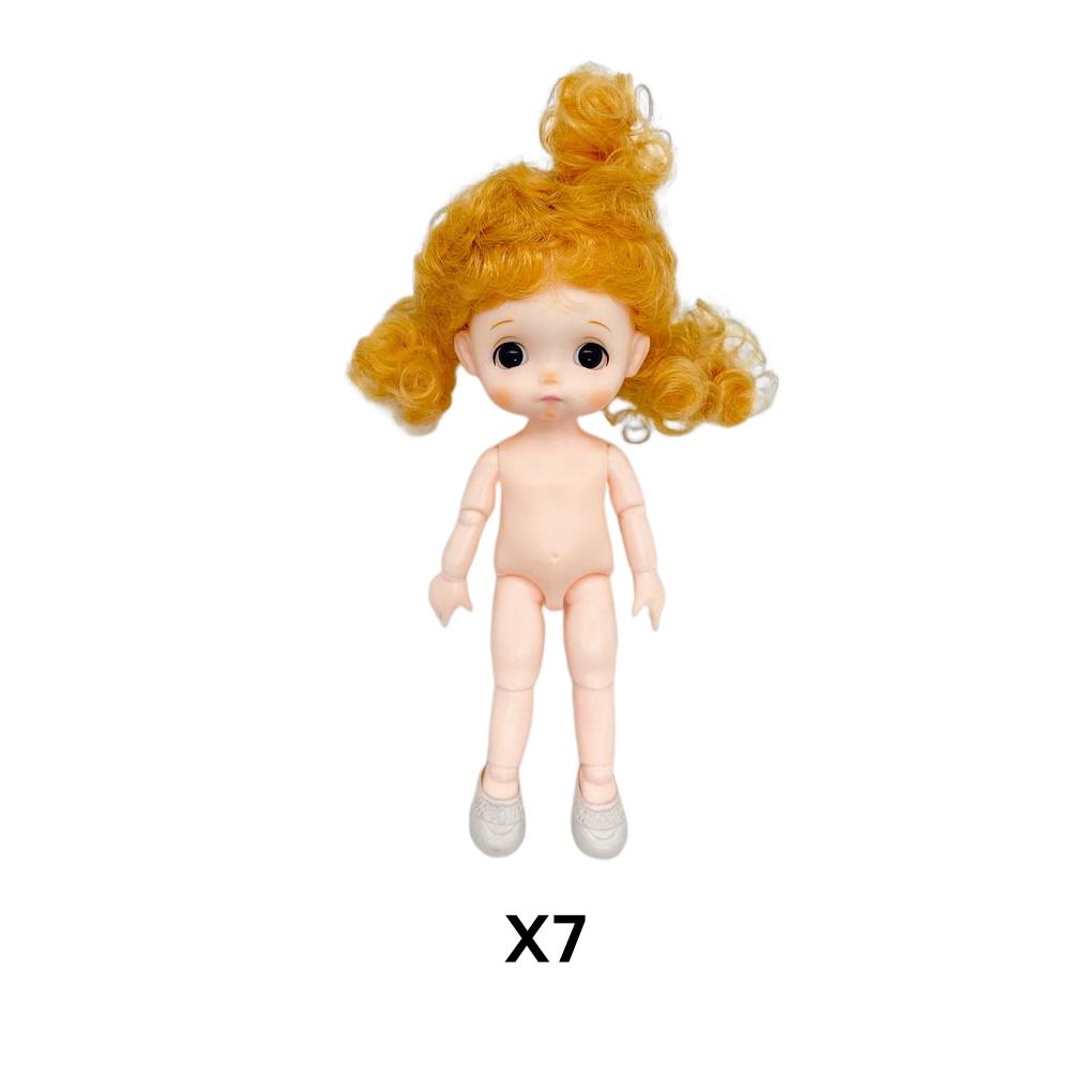 17CM 6Inch Girl Doll Nude Body Lightweight Small Size DIY Toys Smooth Flexible Simulation Clothing Accessories Kids