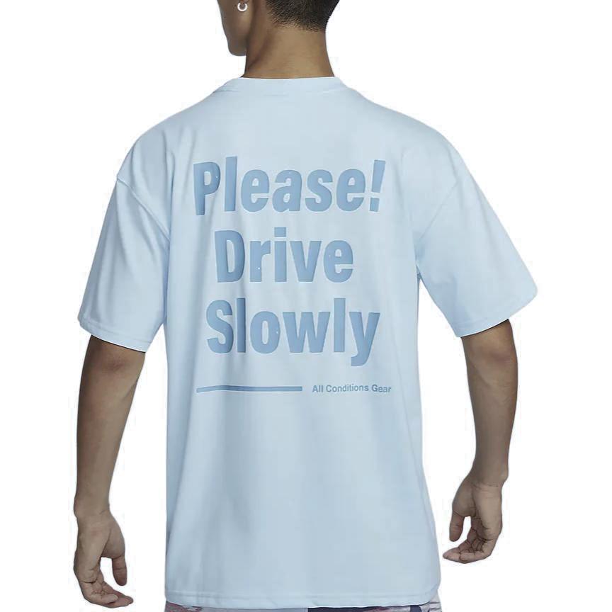 Nike ACG Dri-FIT Quick-Dry Loose Fit Crew Neck T-Shirt Men Tops Glacier-Blue FZ5278-474