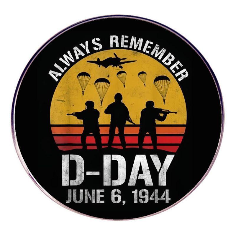 

Years 80 Dday Landings 6th June 19442024 Brooch Commemorative Metal Badge