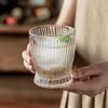 Creative Light Luxury Nordic Style Glass Transparent Whiskey Cup Iced Coffee Cup High Value Household Water Cup Internet Celebrity