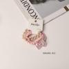 2025 Spring/Summer Crystal Candy Color Floral Spiral Hair Ties - Elegant, Sweet Telephone Cord Hair Accessories for Women