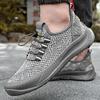 Summer New Running Shoes Walking Shoes Trendy Shoes Men's Casual Shoes Mesh Breathable Lightweight Exercise Flying Woven Shoes