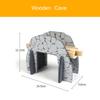 Pont de Piste de Train en Bois & Pièces de Course Accessoires de Chemin de Fer Jouets Éducatifs de Construction pour Enfants