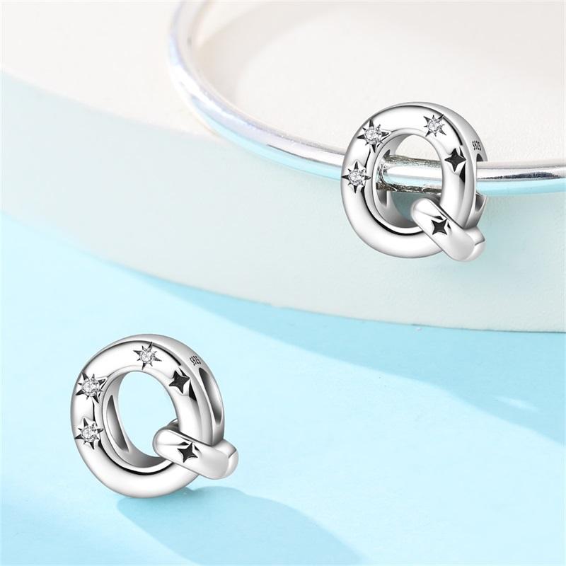 Copper 26 Letter A-Z Alphabet Charm Fine Beads Fit Original Charms Copper Bracelet Diy Fine Jewelry For Women Gifts Making